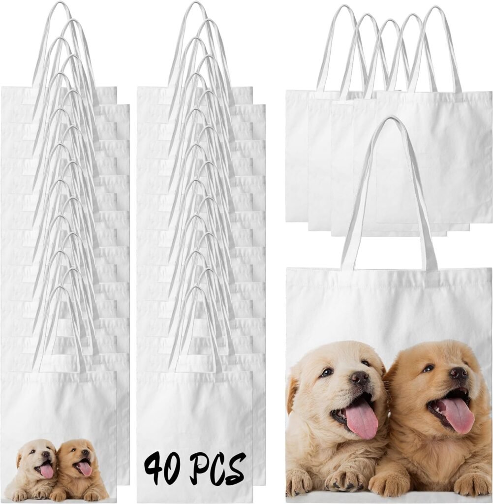 Sublimation Canvas Bags Blanks 14 x 13 Inch Polyester Tote for DIY Crafting Heat Transfer Bag for Gift Sublimation Canvas Bags Blanks 14 x 13 Inch Polyester Tote for DIY Crafting Heat Transfer Bag for Gift