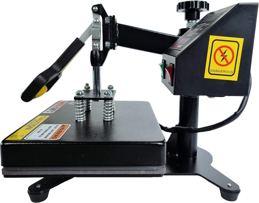 Transfer Crafts by Jacobson Products – 9 x 12 Inch T-Shirt Digital Sublimation Heat Press Machines for T Shirt Printing and Heat Transfers – 9 x 12 Swingaway Design (HP912)