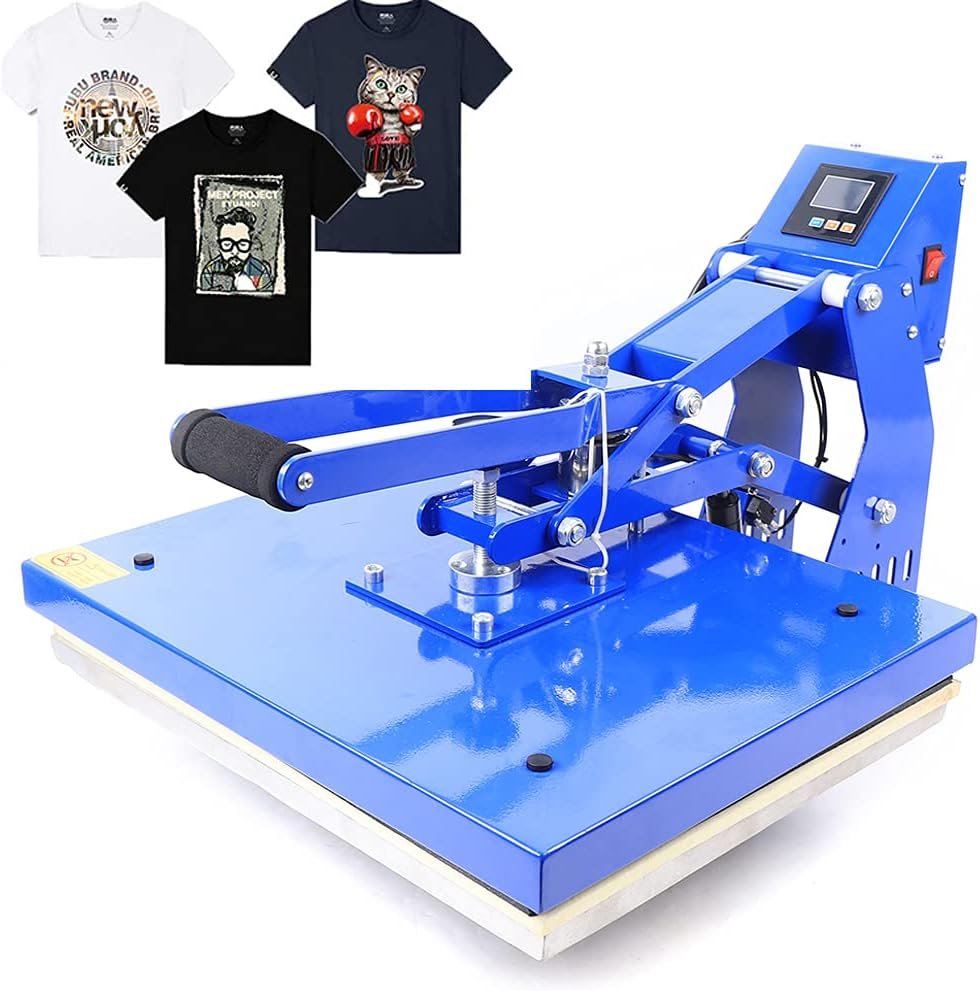 16x20 inch Clamshell Heat Press Transfer T-Shirt Automatic Hot Stamping Machine, 110V Sublimation Automatic Open Digital Transfer Heat Press Machine