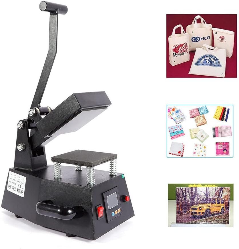 4.7X4.7 Digital Heat Press Machine Label Sticker Maker T-Shirt Small Size Transfer Tool for DIY T-Shirt Logo Print