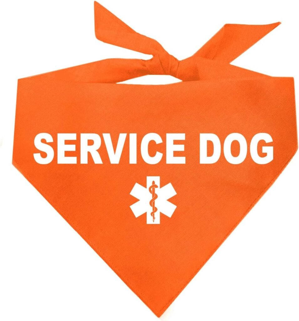 Service Dog Dog Bandana (Hot Pink, OS 307)