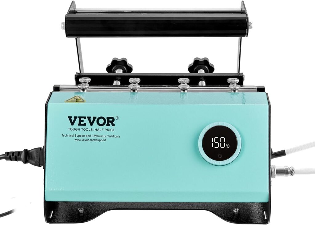 VEVOR 4-in-1 Hat Heat Press, 6x3inches Heating Platen Cap Heat Press Machine, Sublimation Transfer Hats Caps, LCD Digital Control with Four Replaceable Heating Pads (6x3/6.7x2.7/6.7x3.8/8.1x3.5)