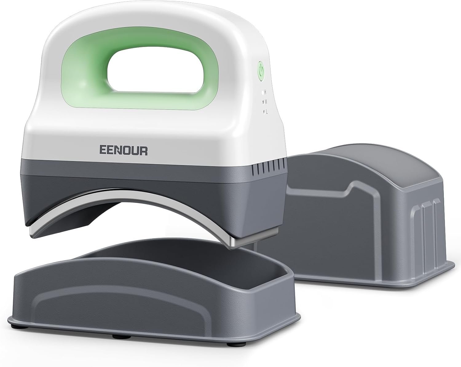 EENOUR Hat Press Machine, Mini Heat Press for Caps with 3 Heating Levels  Auto-Off, Handheld Cap Easy Press with 3×5.5 Arched Heating Plate for 6-8 Hat Size, 19-26 Girth