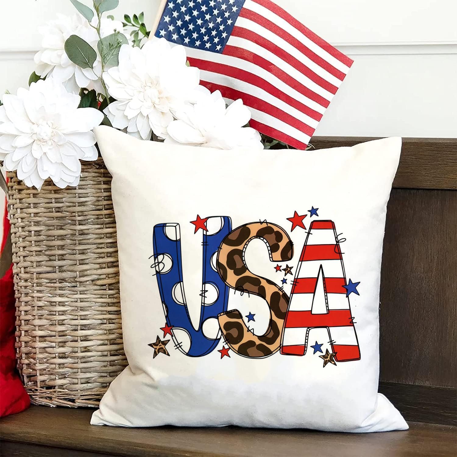 6Pcs 4th of July Patches Iron On Transfer for Clothing,4th of July Accessories Decorations Lips Cool Girl Heart Dog Patterns Thermal Applique Sticker On Clothes Heat Transfers (July 4th 02)