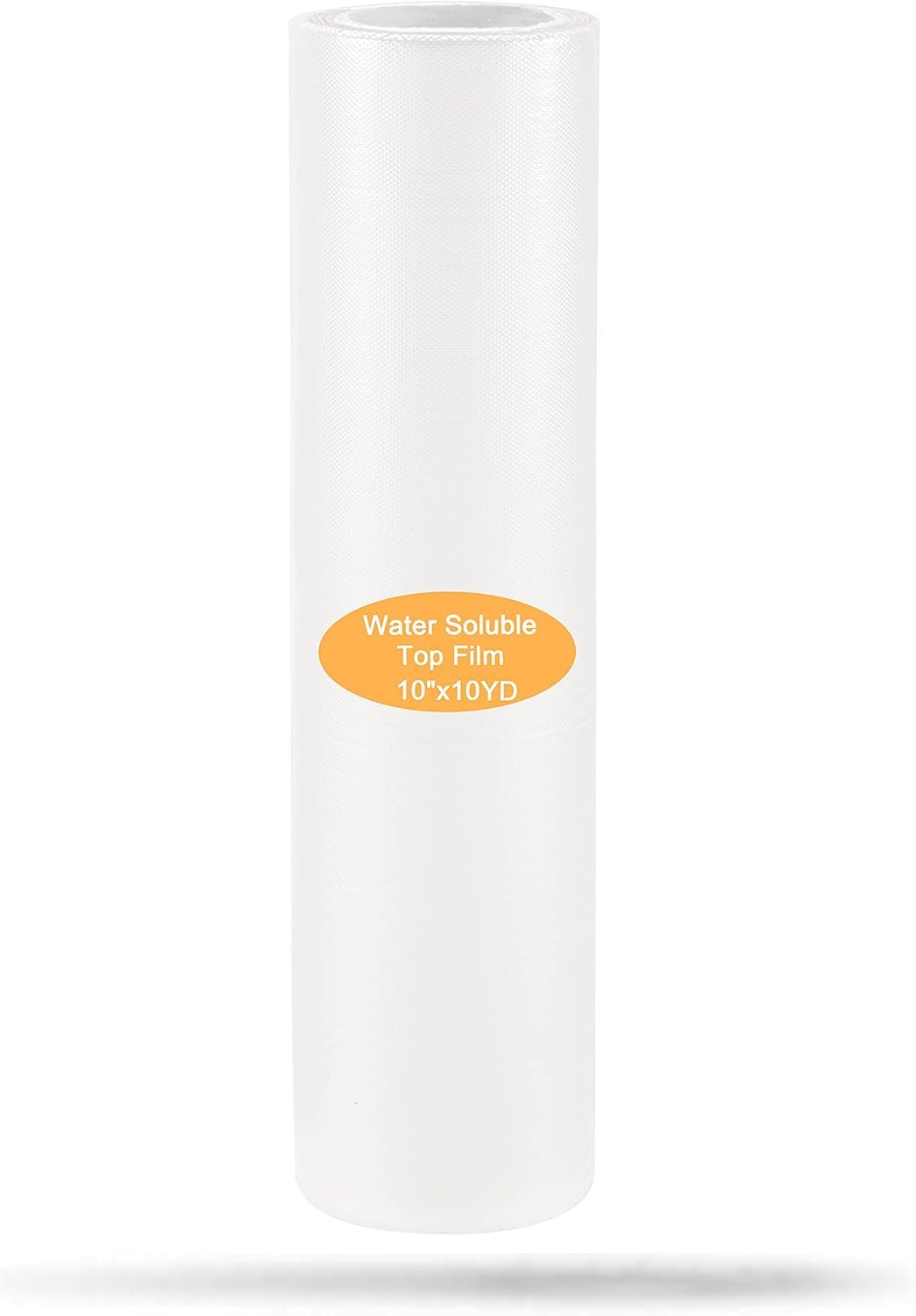 New brothread Light Weight Clear Wash Away - Water Soluble Embroidery Topping Film - 10x10 Yd roll - Cut into Various Sizes for Machine Embroidery and Hand Sewing