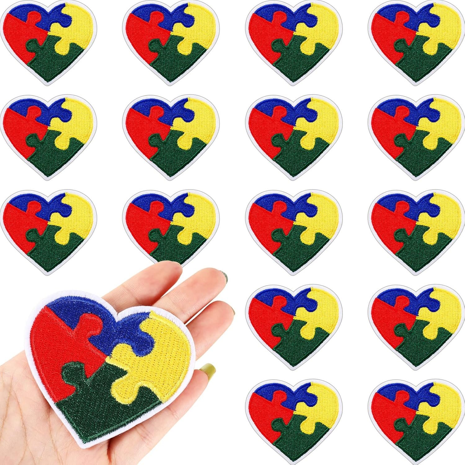 16 Pieces Autism Heart Patches Review