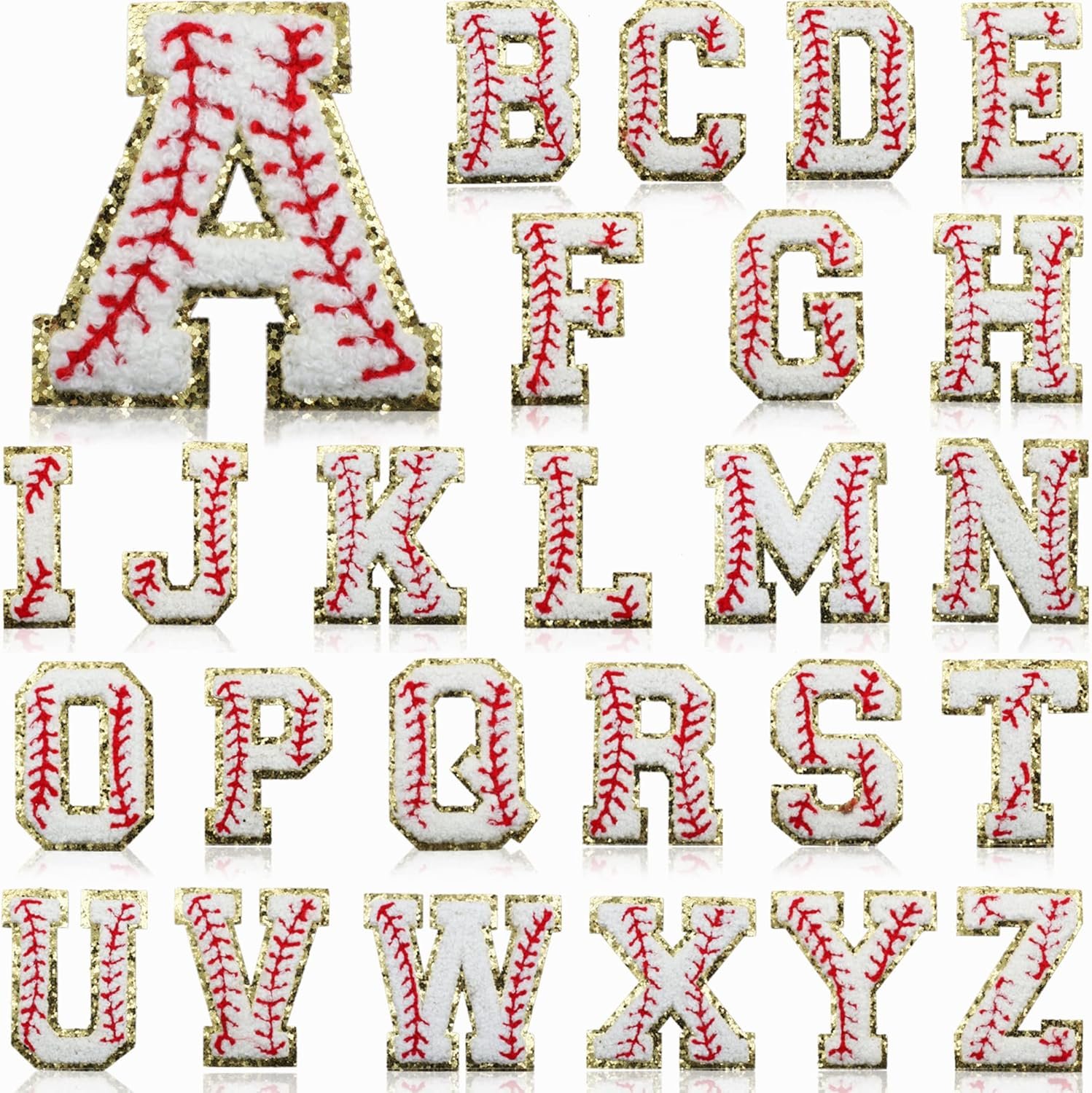 26 Pieces Baseball Chenille Letters Review