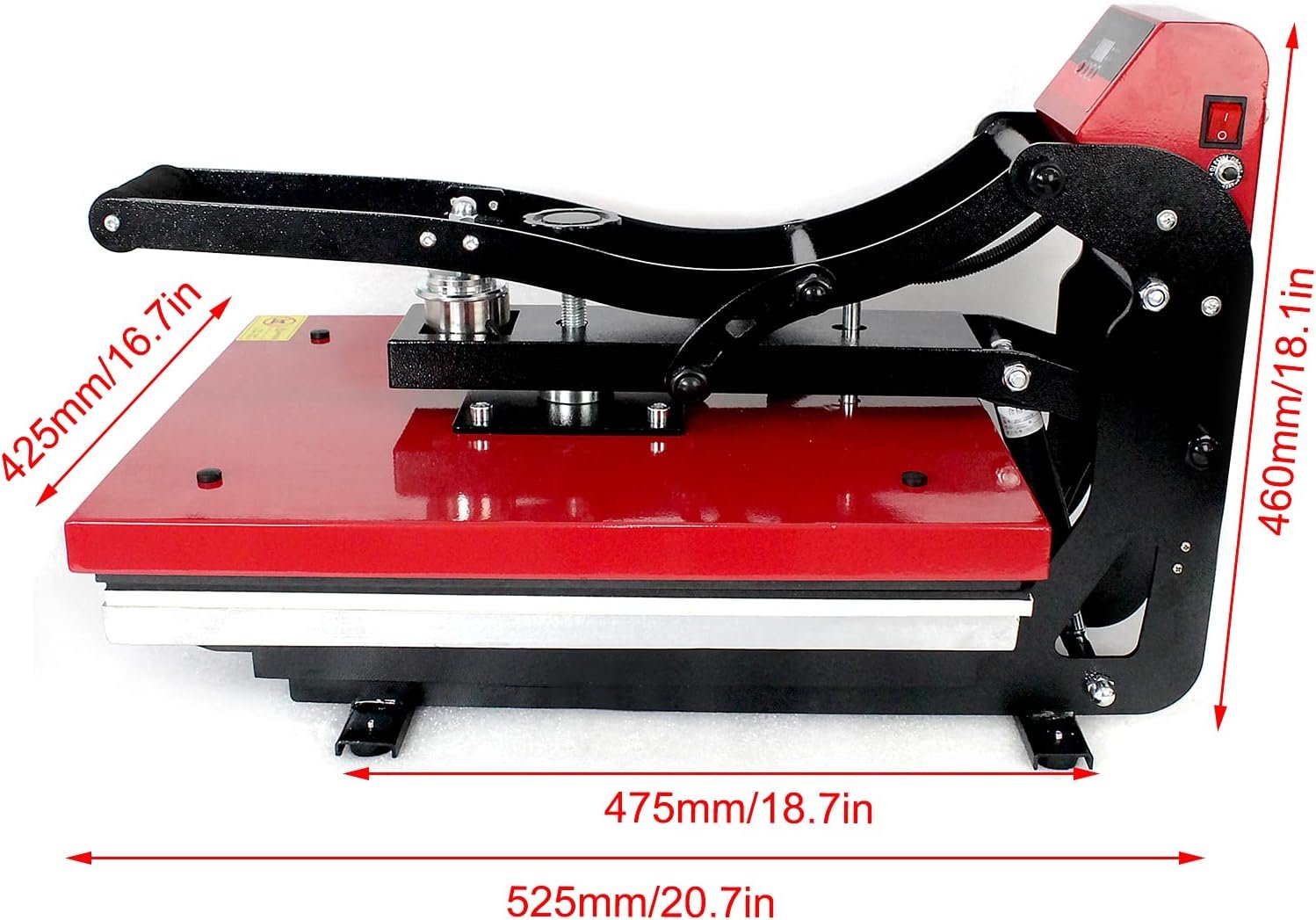 Heat Press Digital Heat Press,16”x 20”Auto Open Heat Press Machine with Vertical Slide Out Function,Clamshell Sublimation Transfer Printer, Digital Precise Temperature Control
