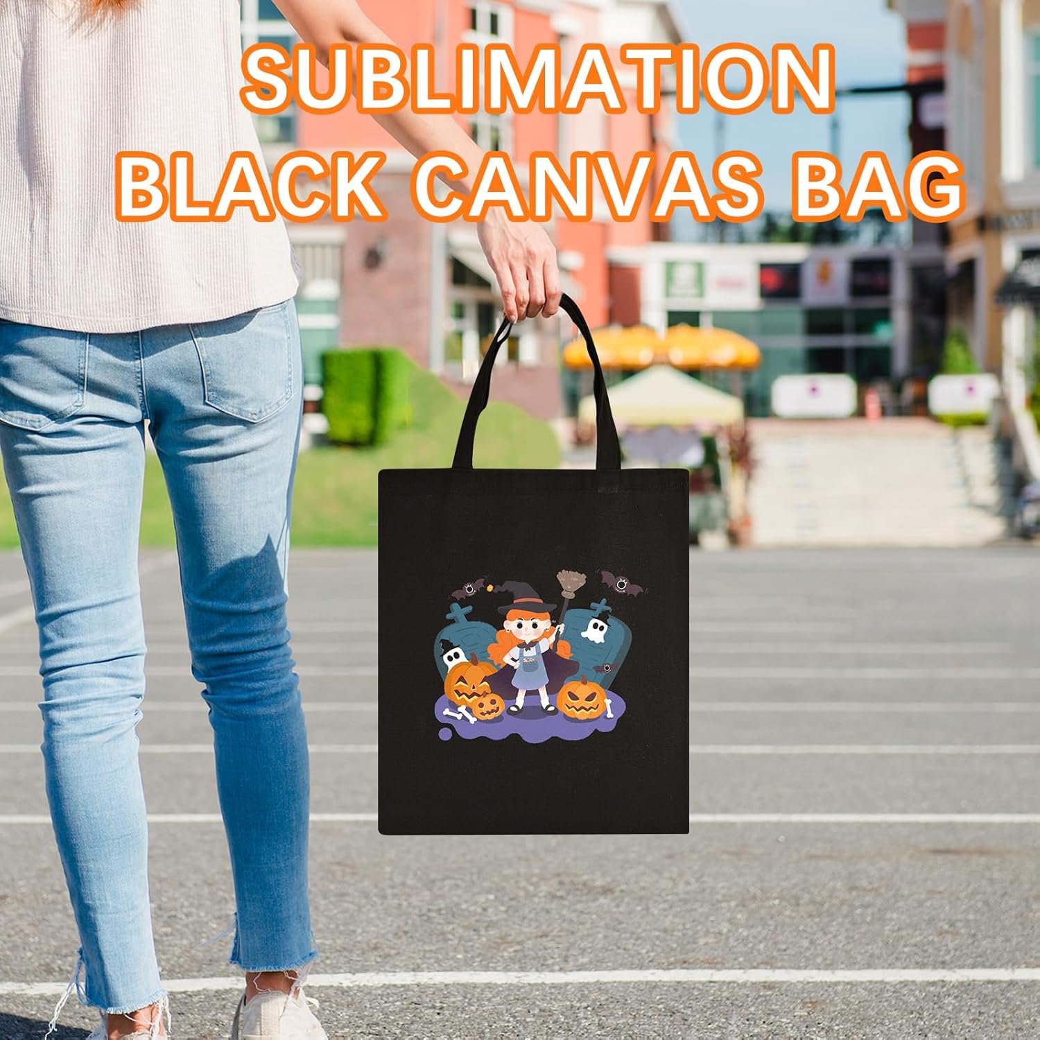 OKBA 10 pcs Sublimation Tote Bags,polyester tote bags for sublimation, DIY customization blank canvas tote bags 12.2 * 14.2 in (beige)